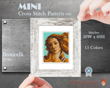 Set of 60 Mini modern cross stitch patterns Mini masterpieces Starry night, Modern cross stitch bundle, Tiny famous paintings, Beginner pattern